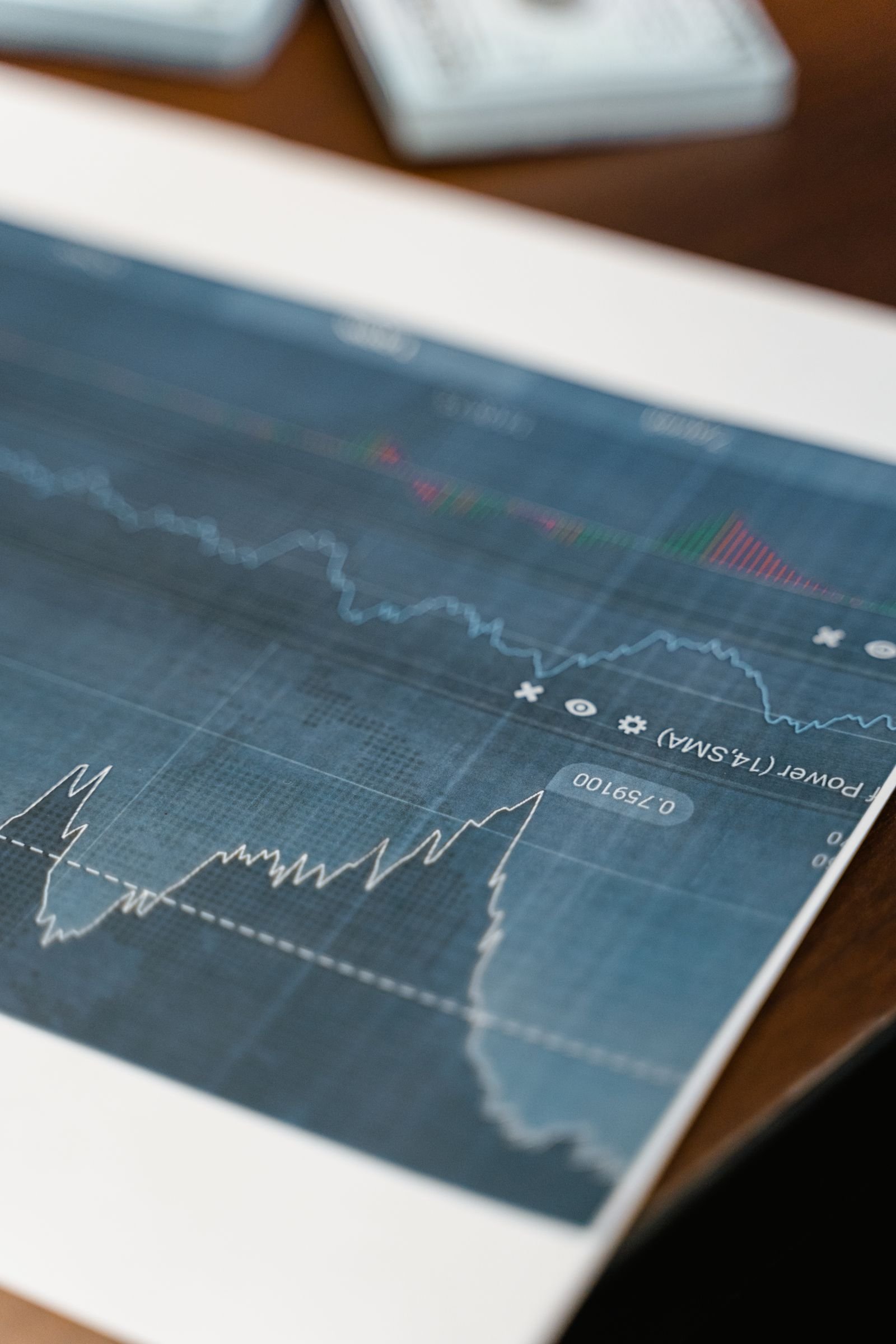 Detailed financial data chart showcasing stock market trends and analysis